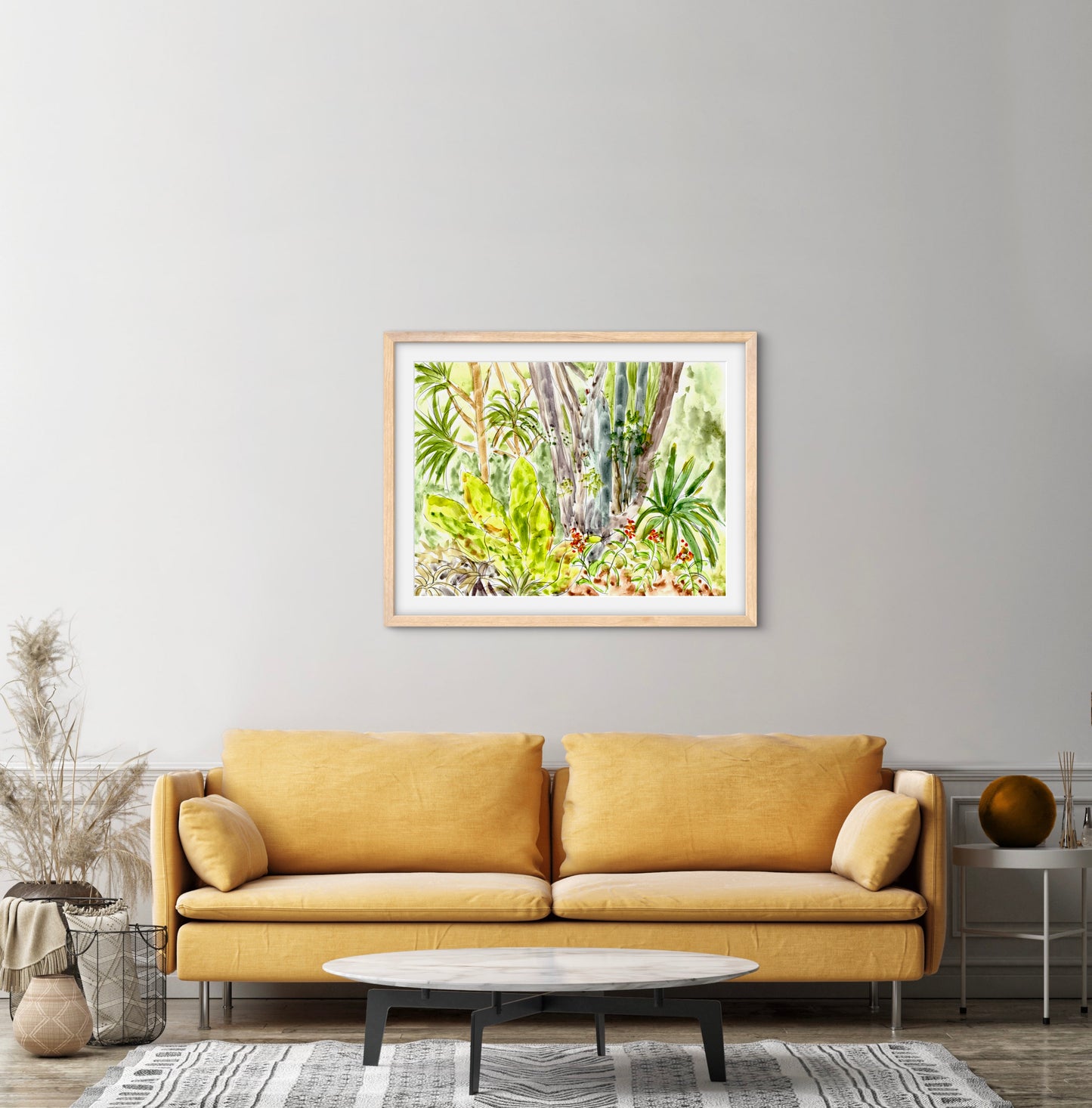 Florida Jungle - Premium Matte Paper Wooden Framed Poster