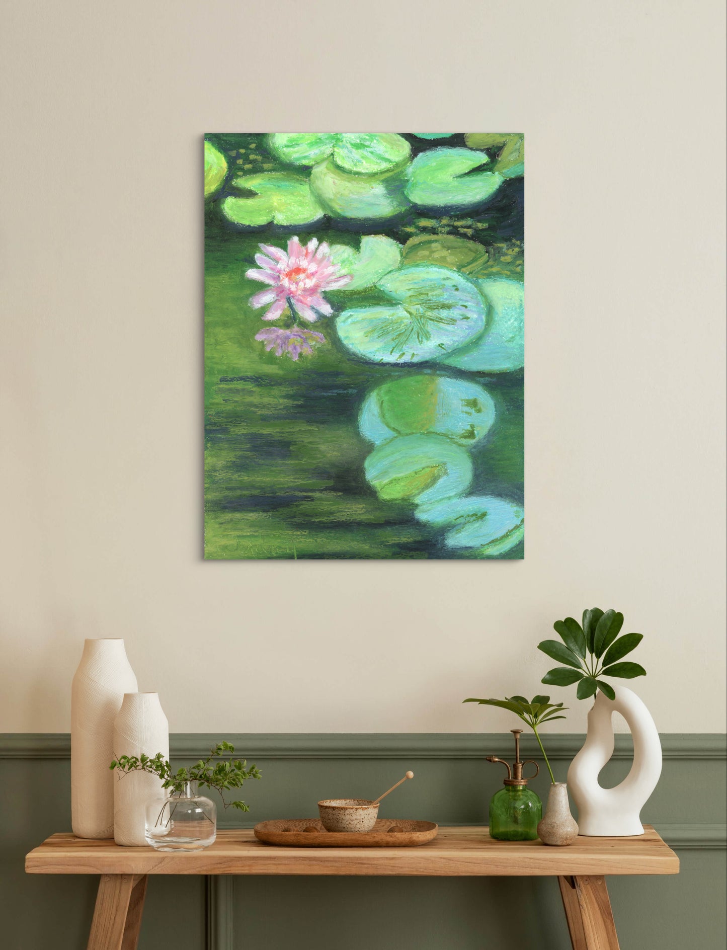 Pink Water Lily - Premium Matte Paper Poster