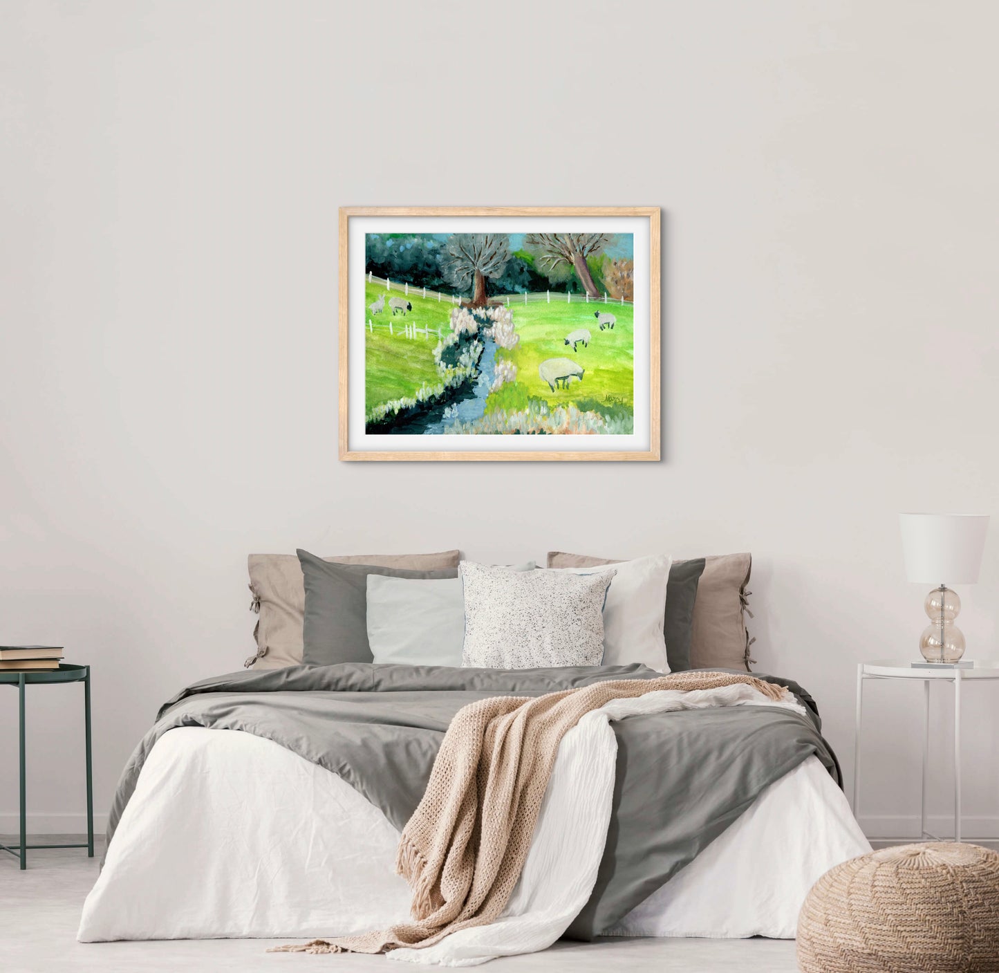 English Countryside — Premium Matte Paper Wooden Framed Poster