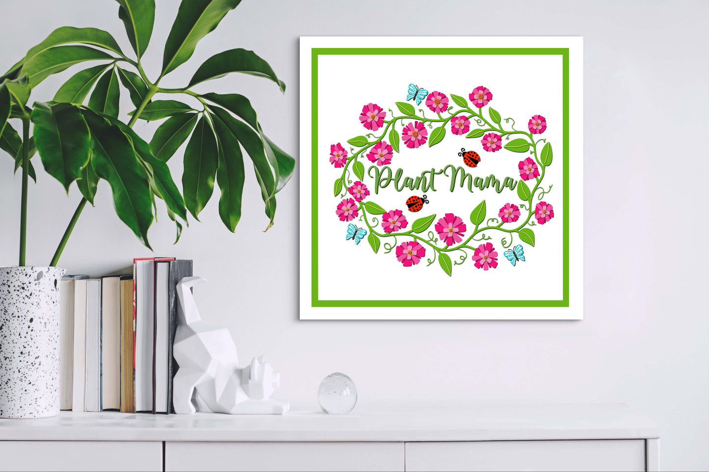 Plant Mama Illustration — Premium Matte Paper Poster