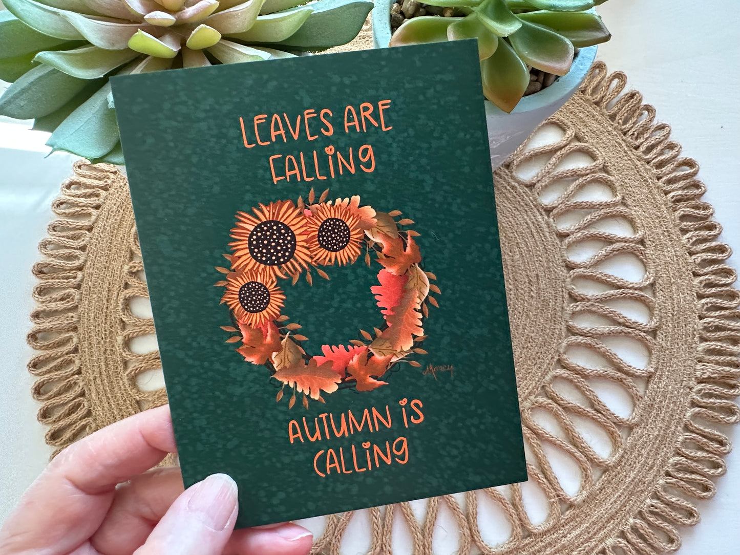 Autumn-Themed Multi-Occasion Multi-Design Greeting Cards (5-Pack)