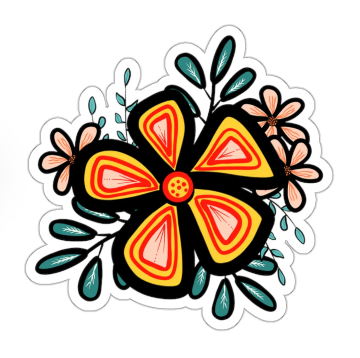 70’s Groove Daisy Sticker Bundle