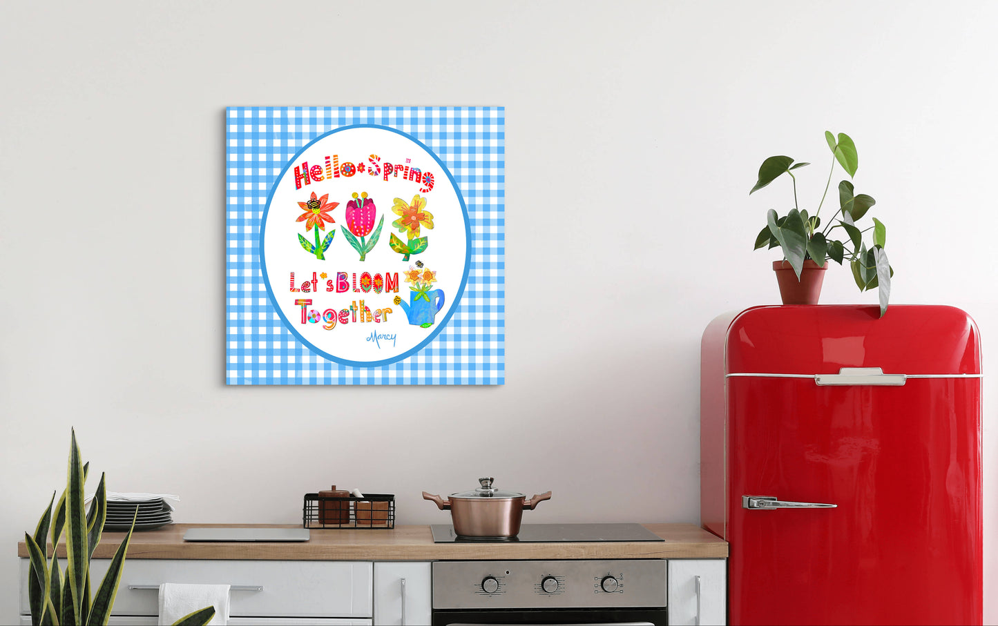 Hello Spring — Premium Matte Paper Poster