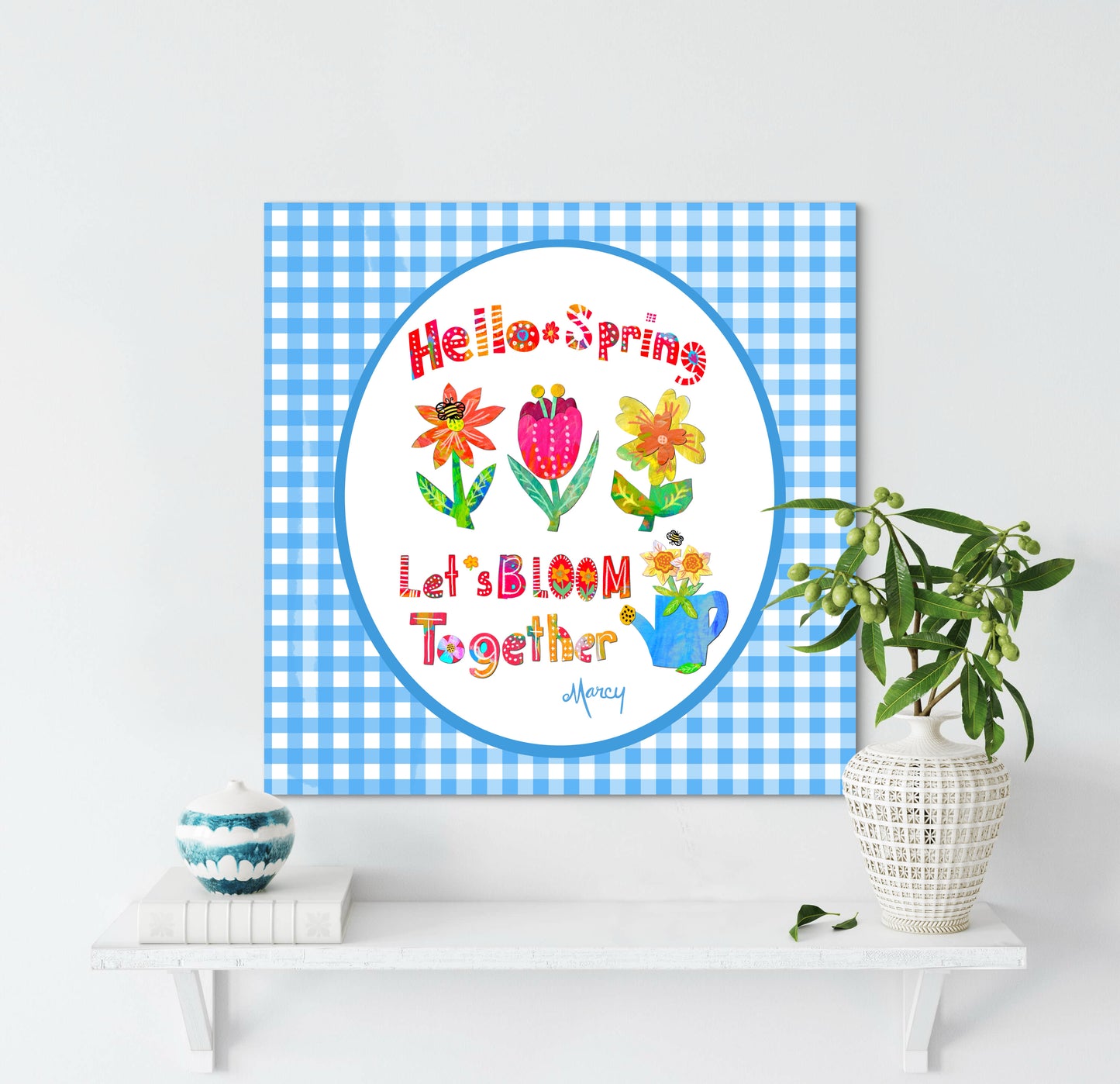 Hello Spring — Premium Matte Paper Poster