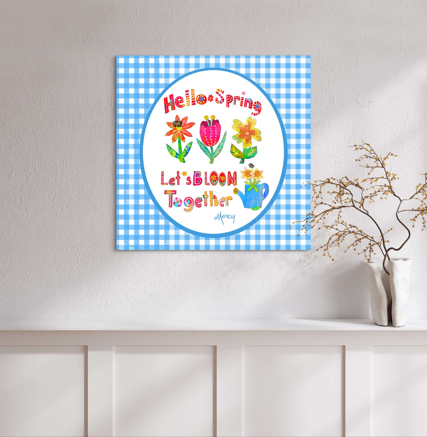 Hello Spring — Premium Matte Paper Poster