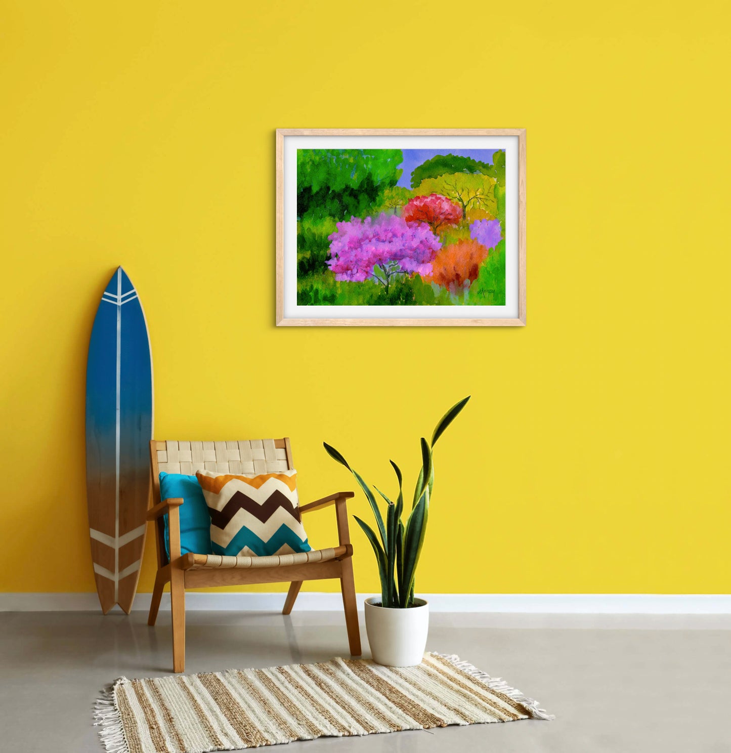 Spring Color — Premium Matte Paper Wooden Framed Poster