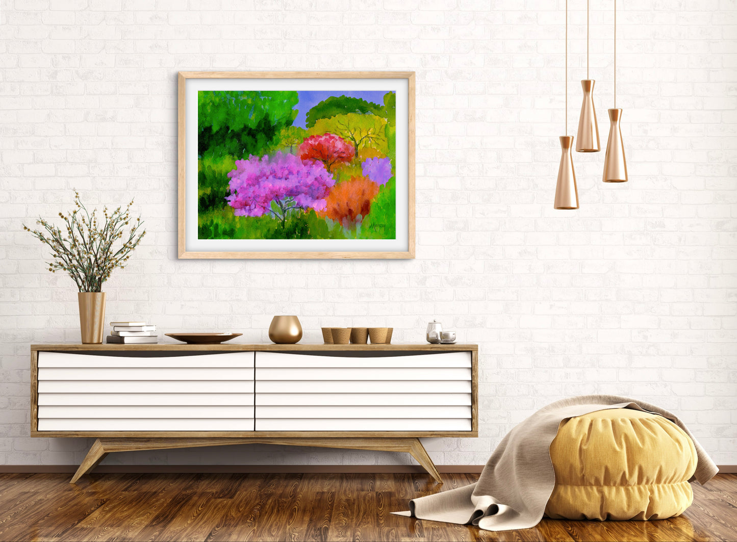 Spring Color — Premium Matte Paper Wooden Framed Poster