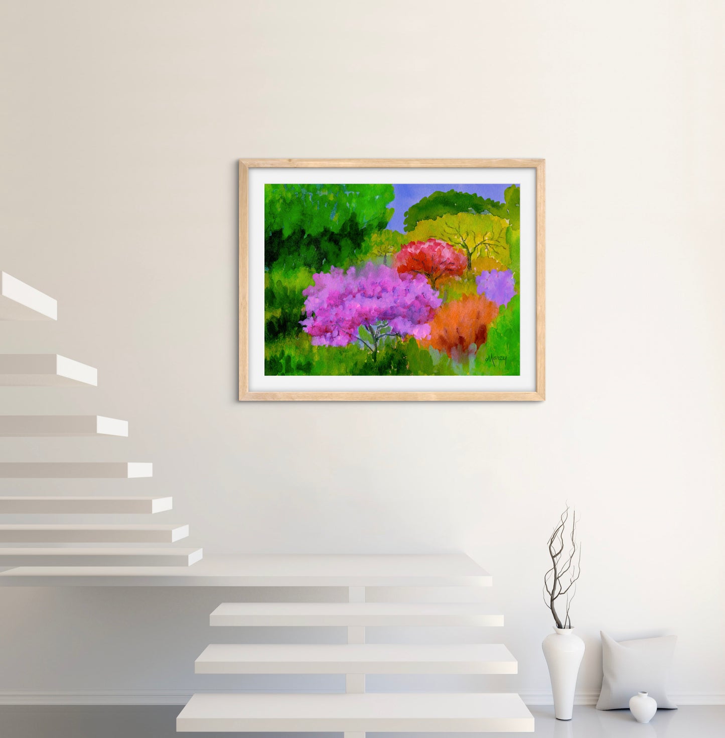 Spring Color — Premium Matte Paper Wooden Framed Poster