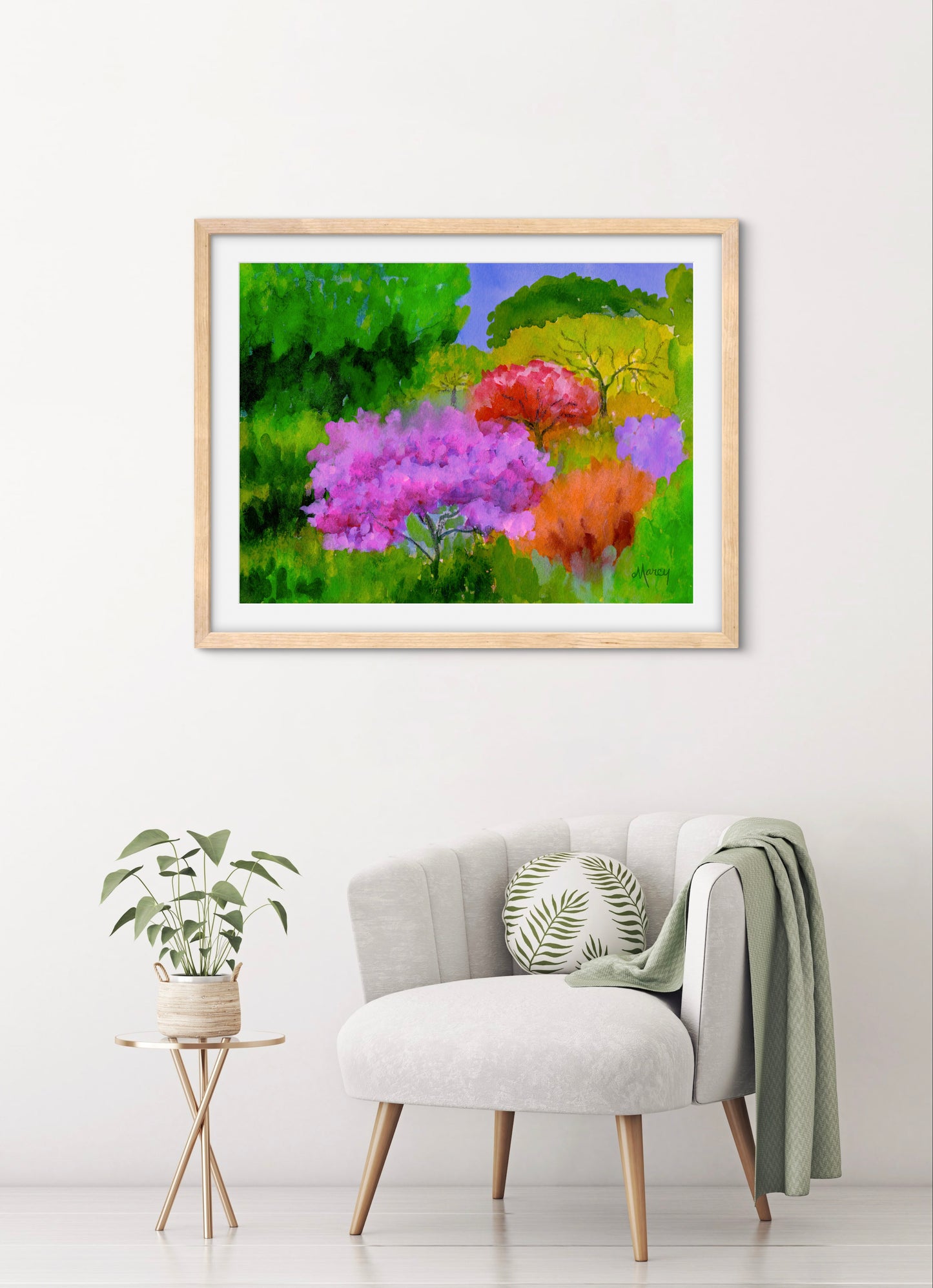 Spring Color — Premium Matte Paper Wooden Framed Poster