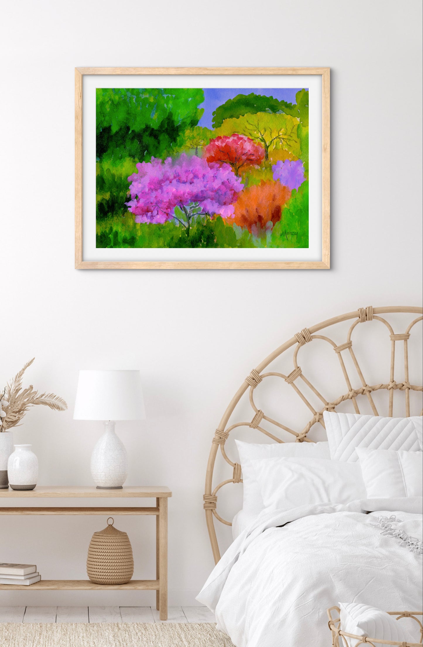 Spring Color — Premium Matte Paper Wooden Framed Poster