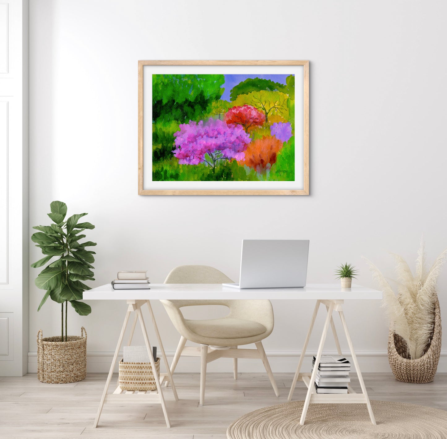 Spring Color — Premium Matte Paper Wooden Framed Poster