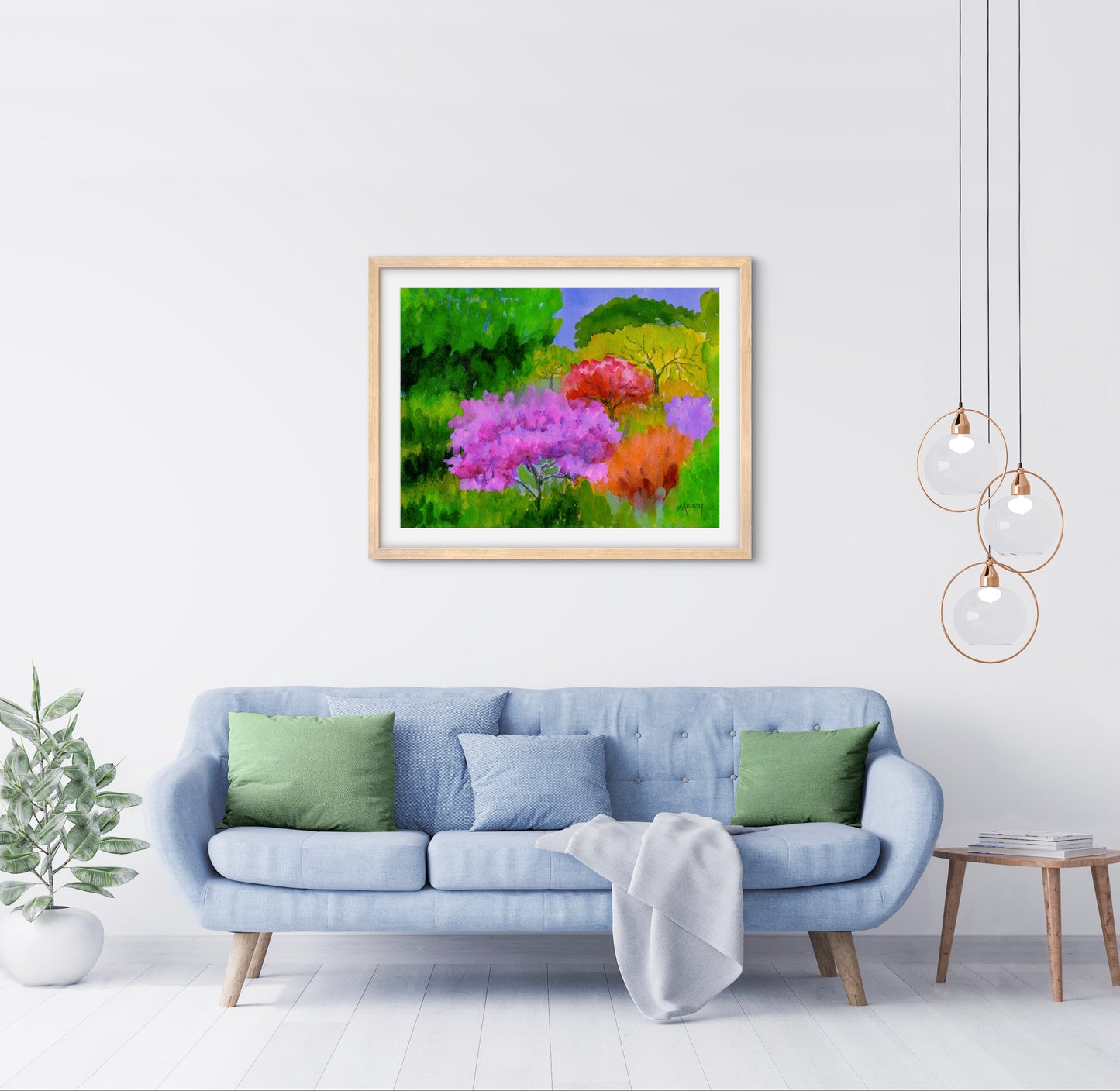 Spring Color — Premium Matte Paper Wooden Framed Poster