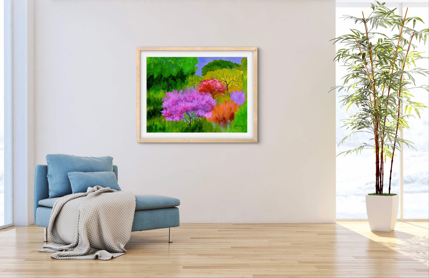 Spring Color — Premium Matte Paper Wooden Framed Poster