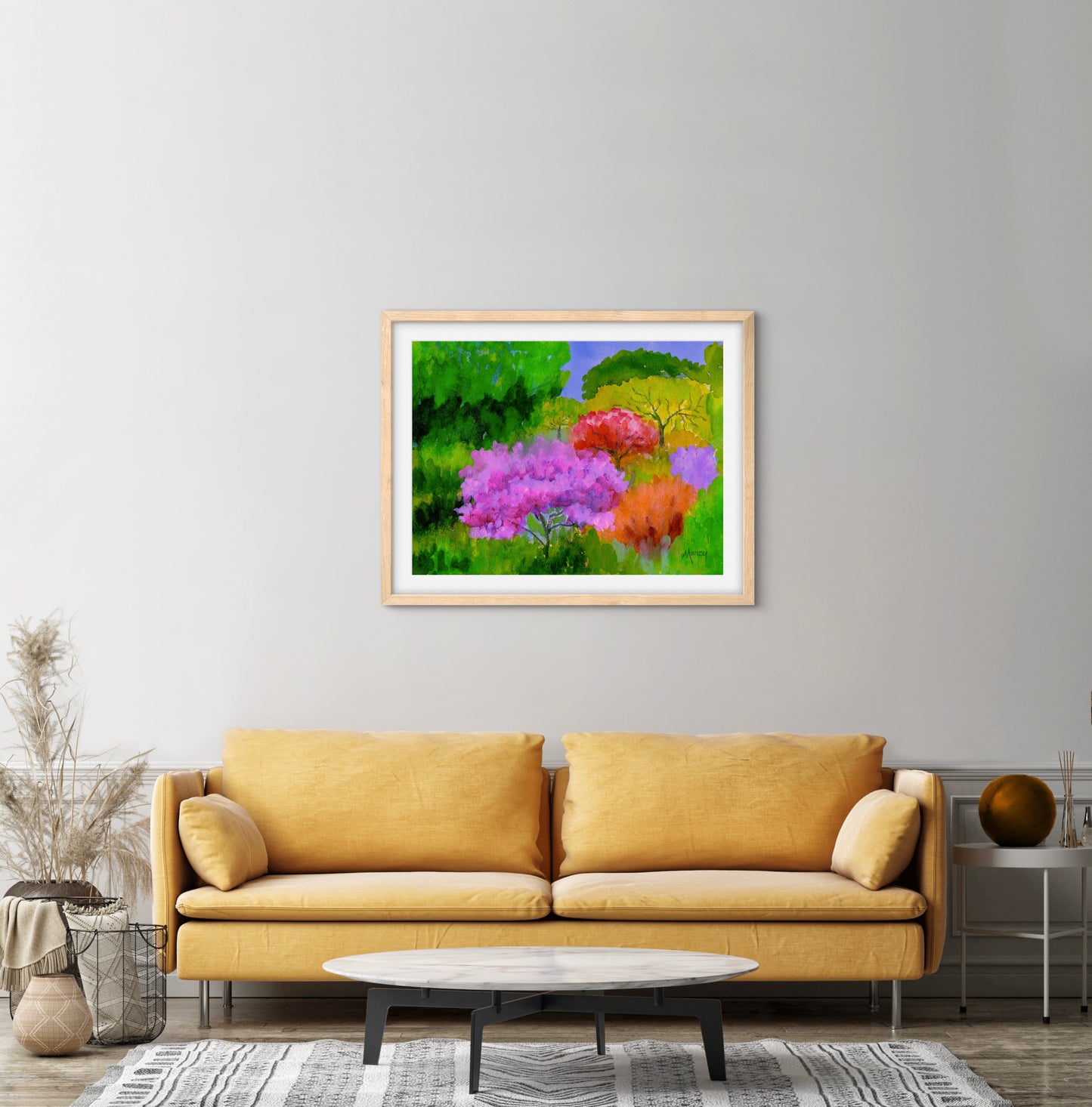 Spring Color — Premium Matte Paper Wooden Framed Poster