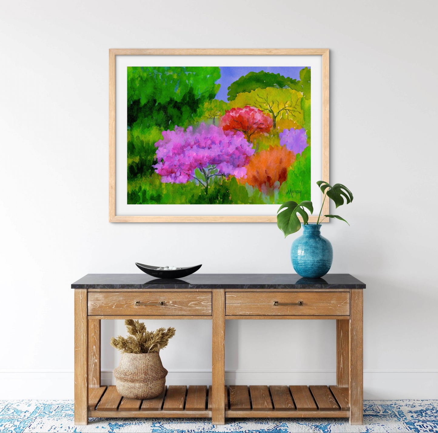 Spring Color — Premium Matte Paper Wooden Framed Poster