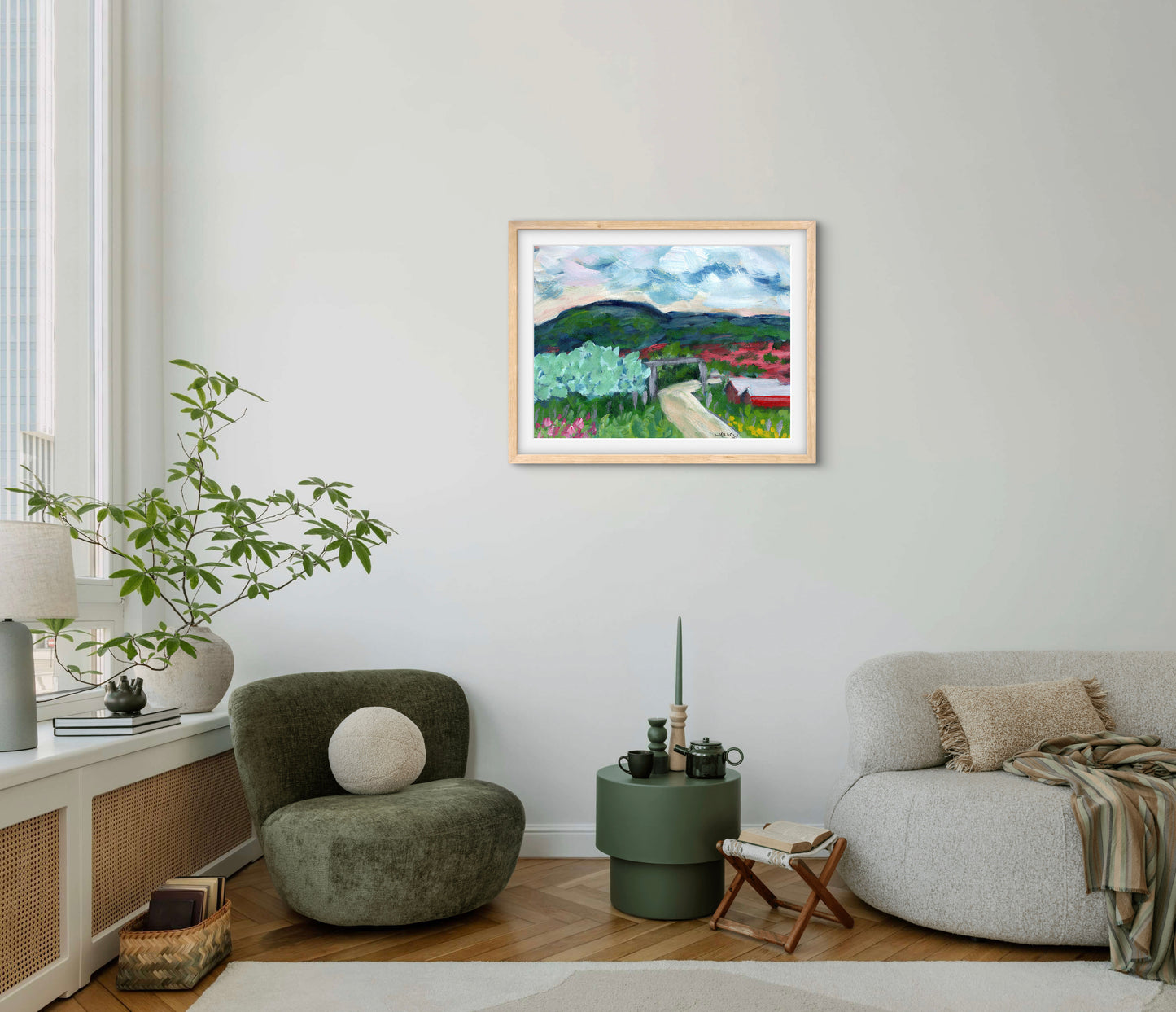 Mountain Idyll — Premium Matte Paper Wooden Framed Poster