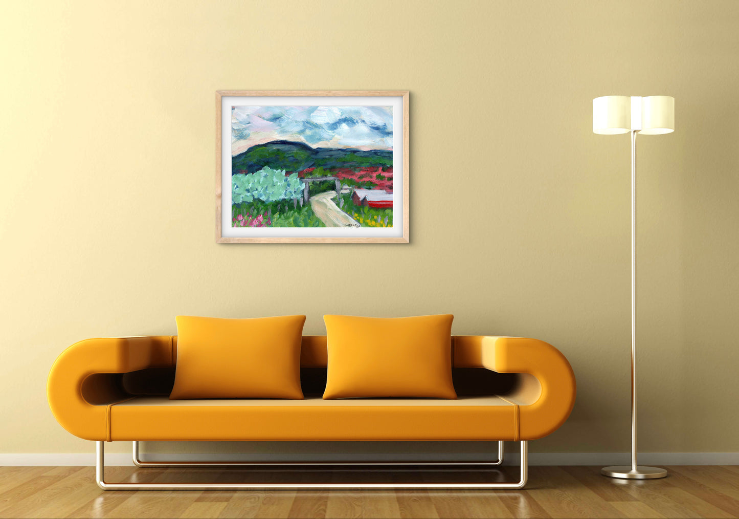 Mountain Idyll — Premium Matte Paper Wooden Framed Poster