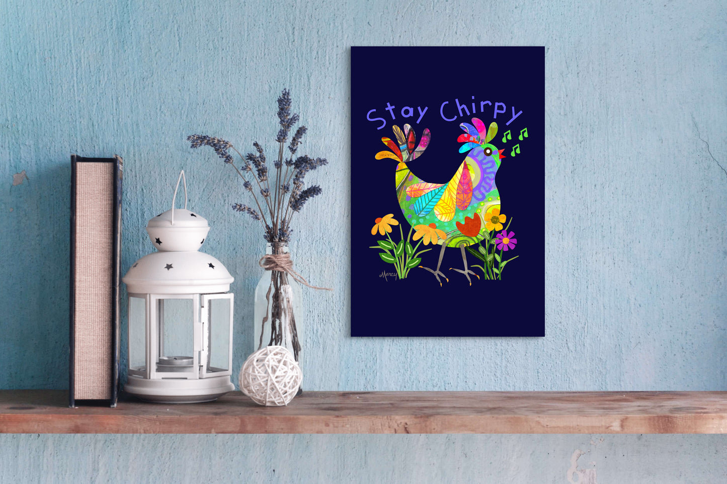 Kooky Bird Collage — Premium Matte Paper Poster