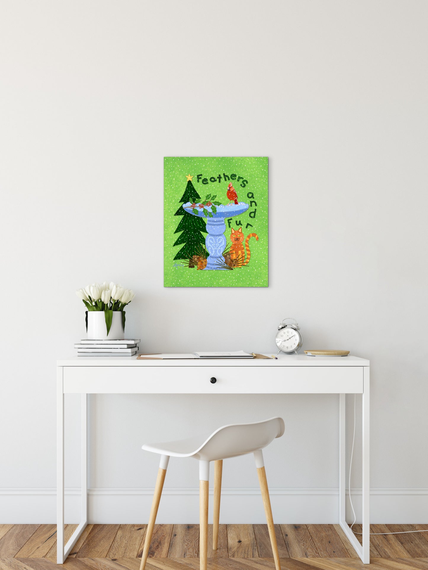 Feathers and Fur Collage — Premium Matte Paper Poster