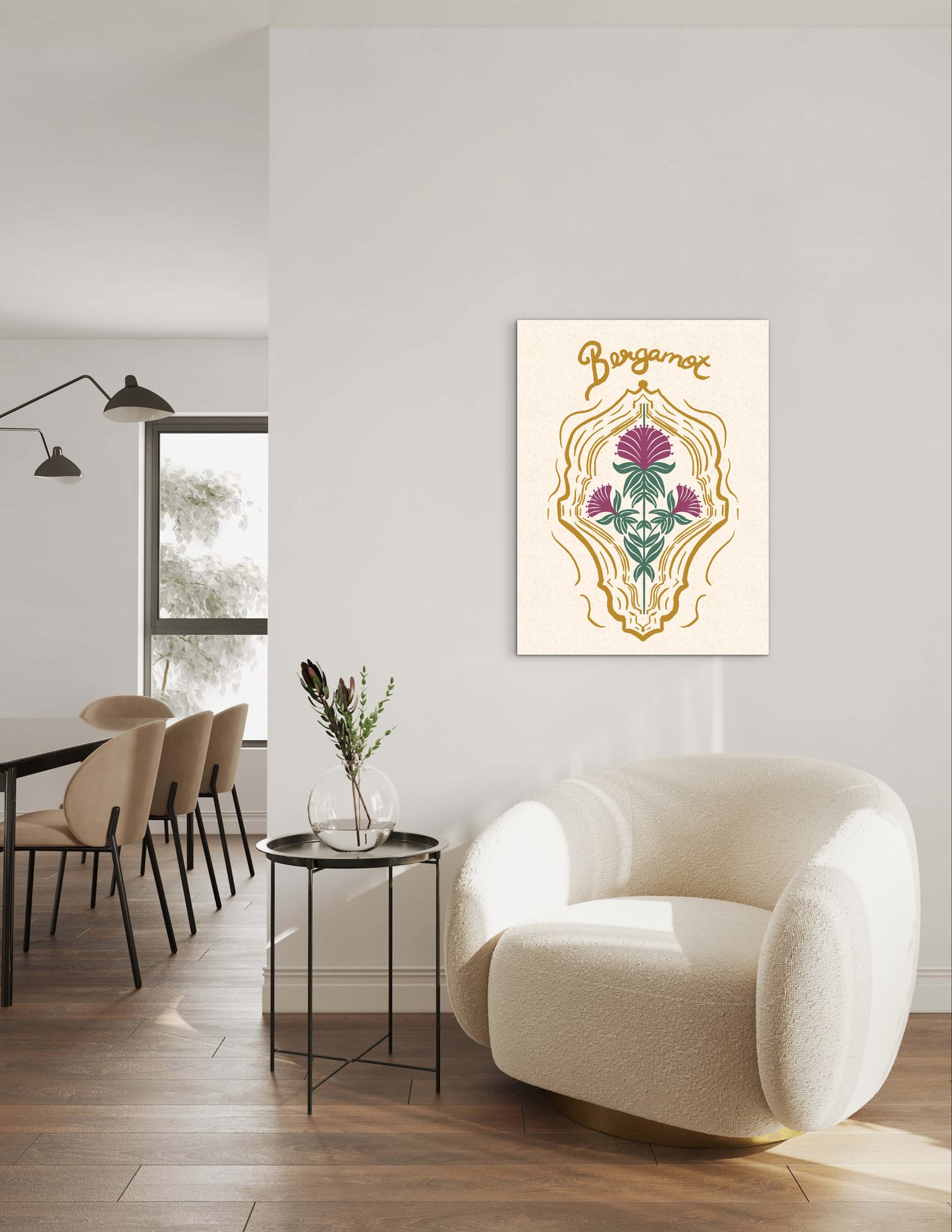 Bergamot Flowers — Premium Matte Paper Poster