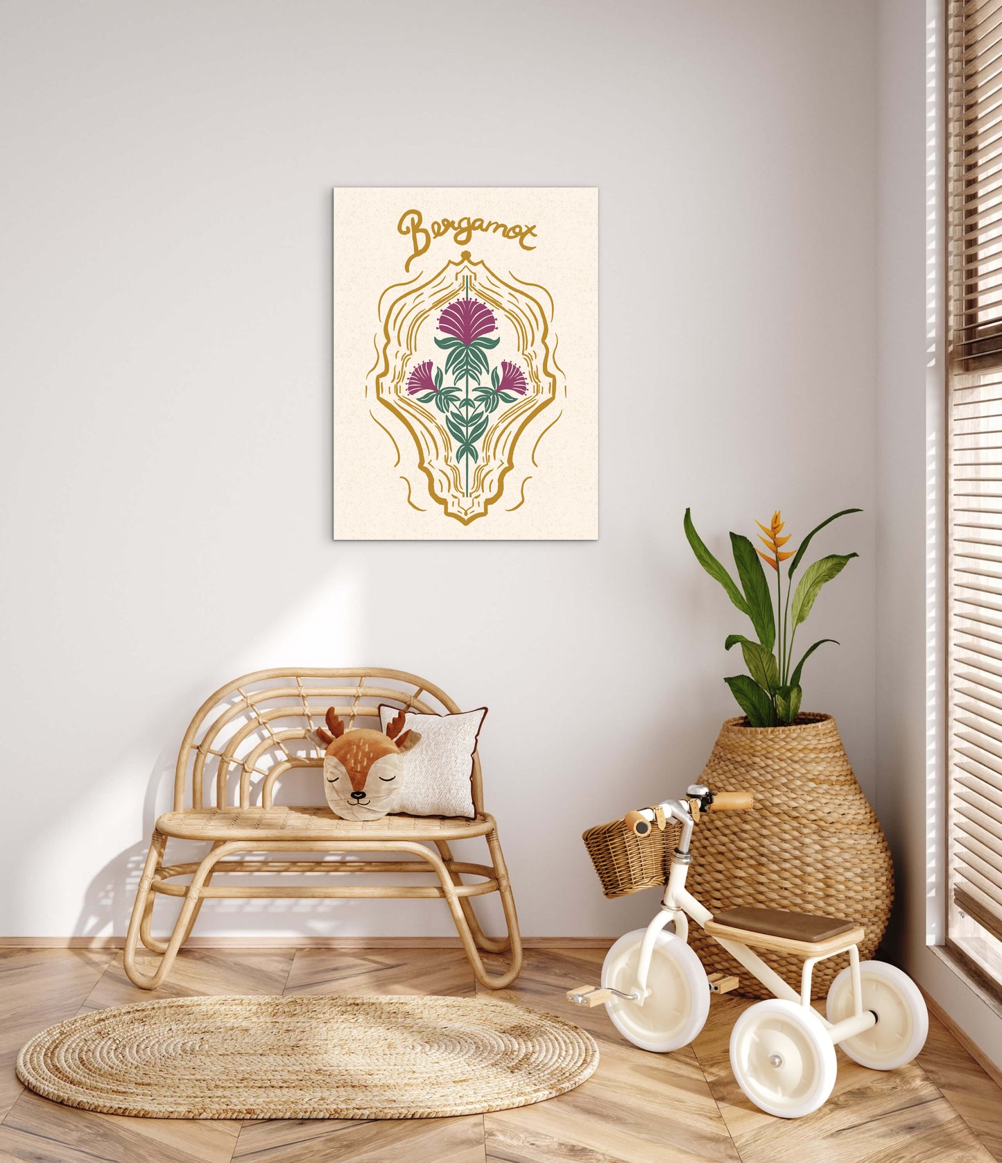 Bergamot Flowers — Premium Matte Paper Poster