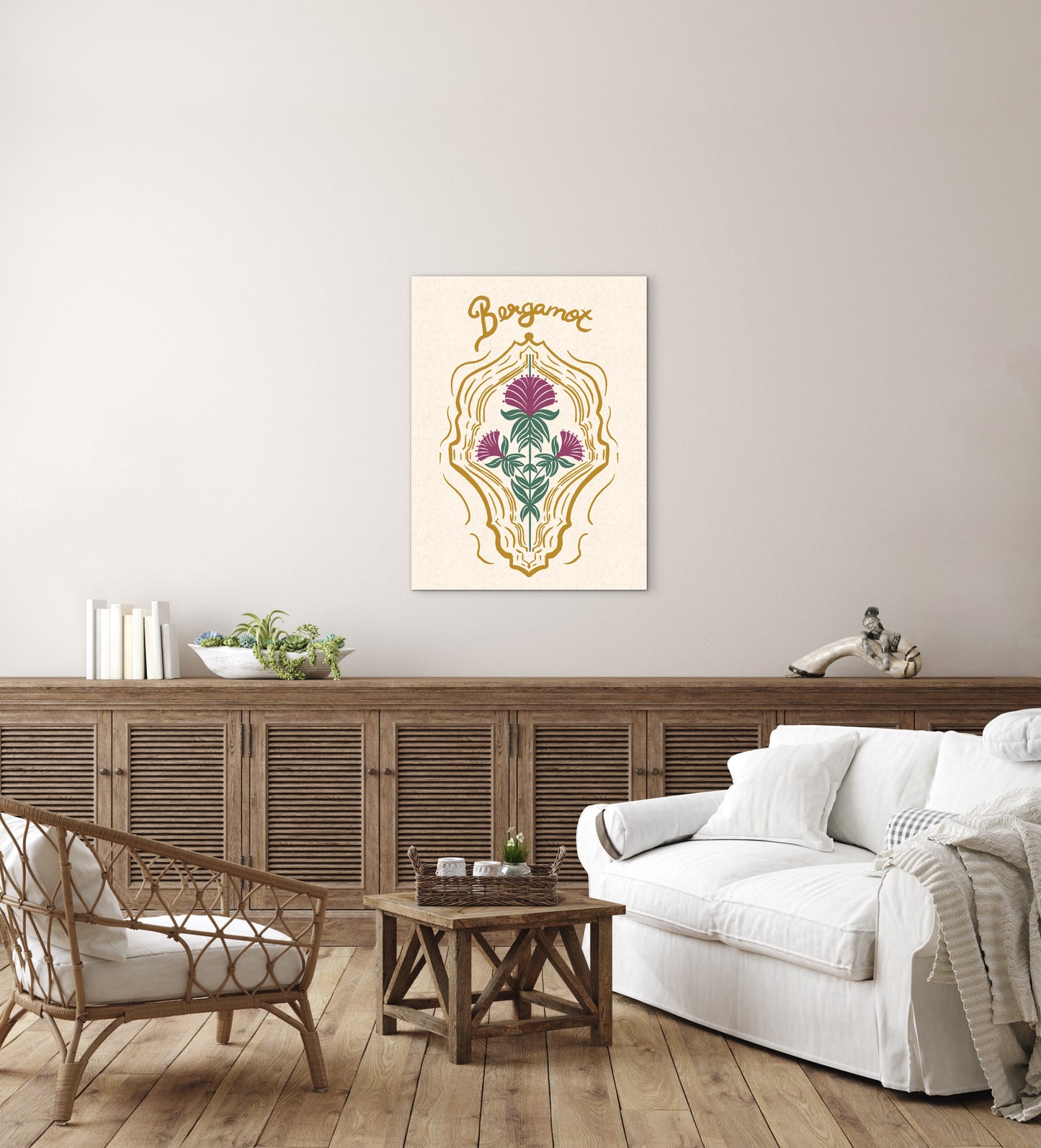 Bergamot Flowers — Premium Matte Paper Poster