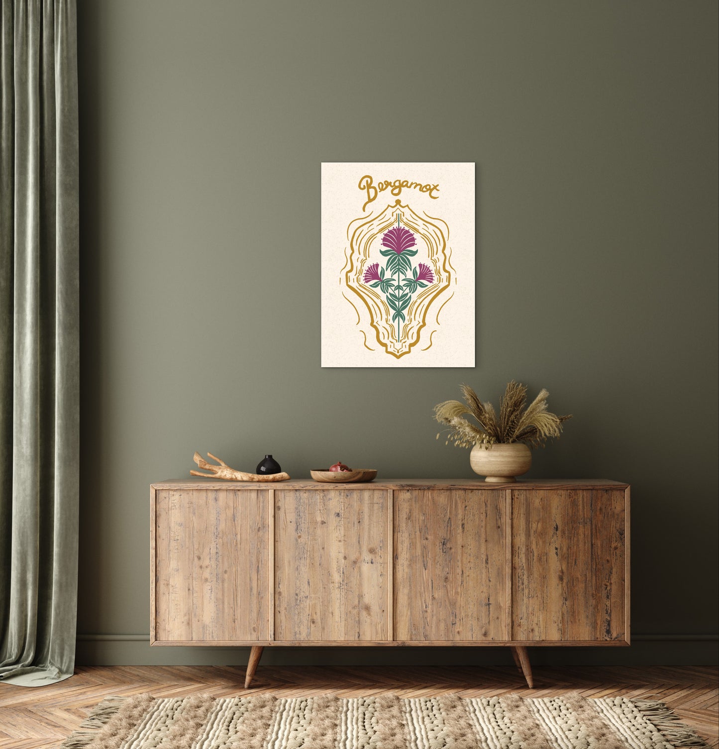 Bergamot Flowers — Premium Matte Paper Poster