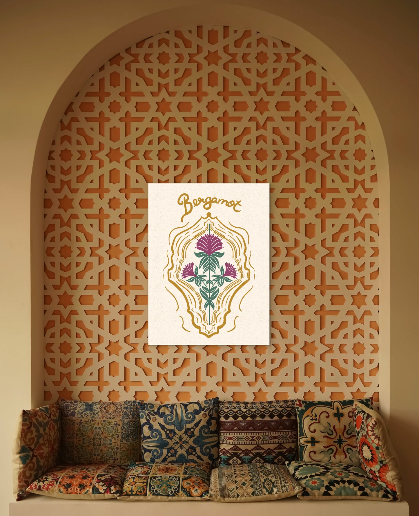 Bergamot Flowers — Premium Matte Paper Poster