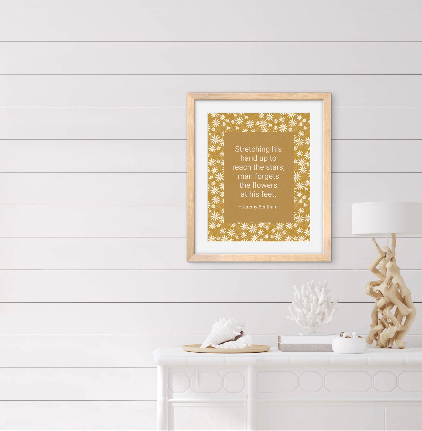 Chickweed Flower — Premium Matte Paper Wooden Framed Poster