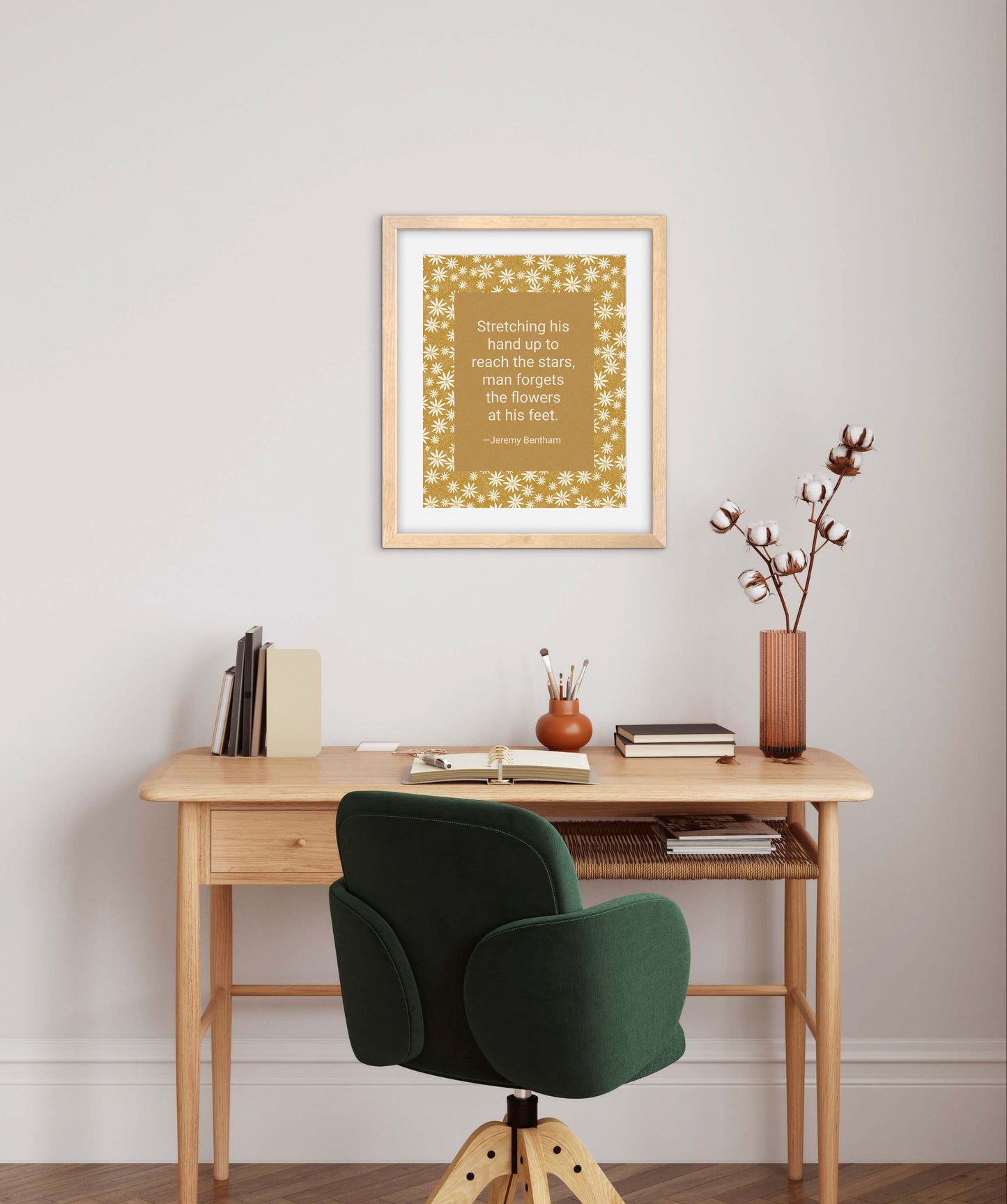 Chickweed Flower — Premium Matte Paper Wooden Framed Poster