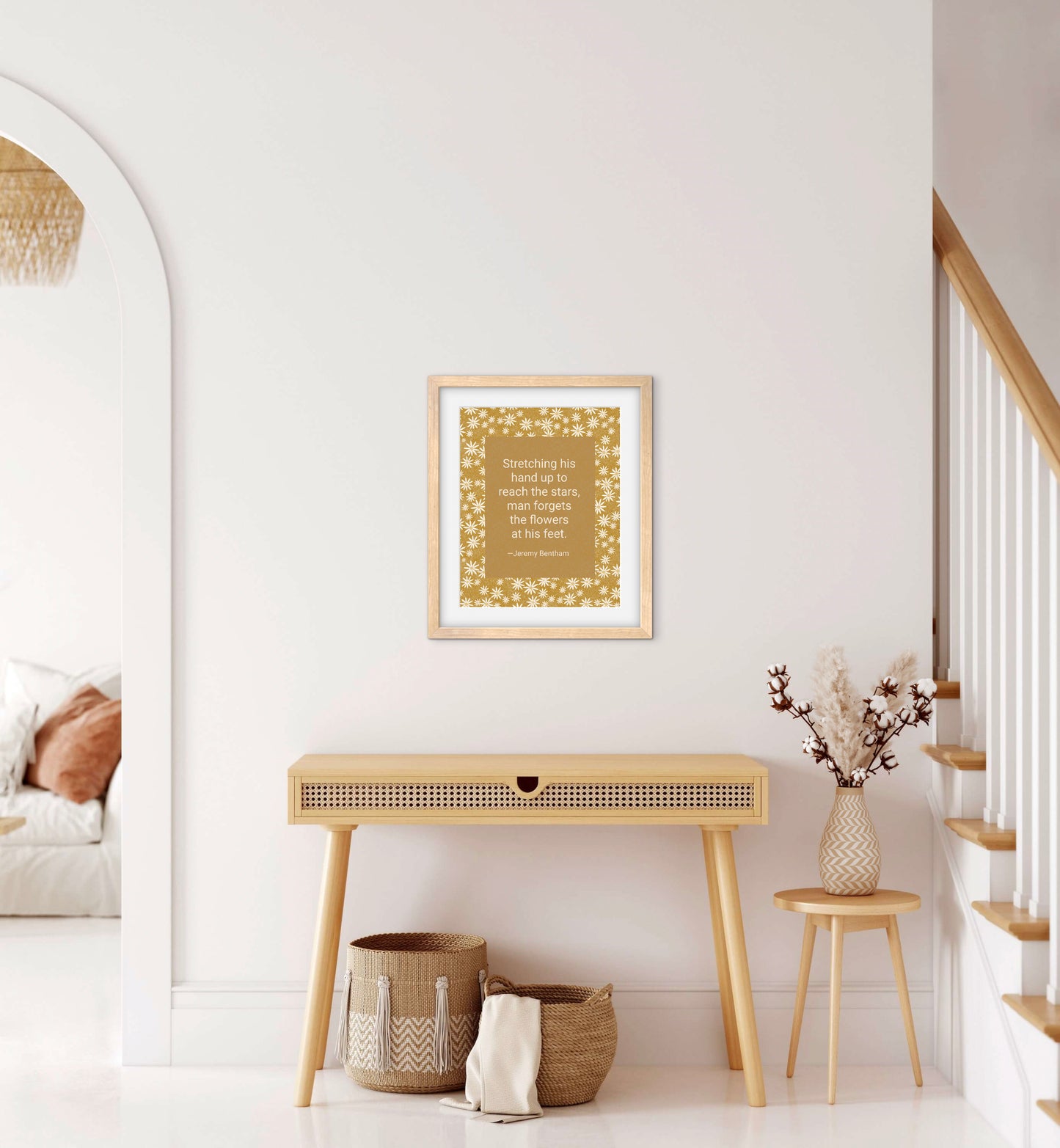 Chickweed Flower — Premium Matte Paper Wooden Framed Poster