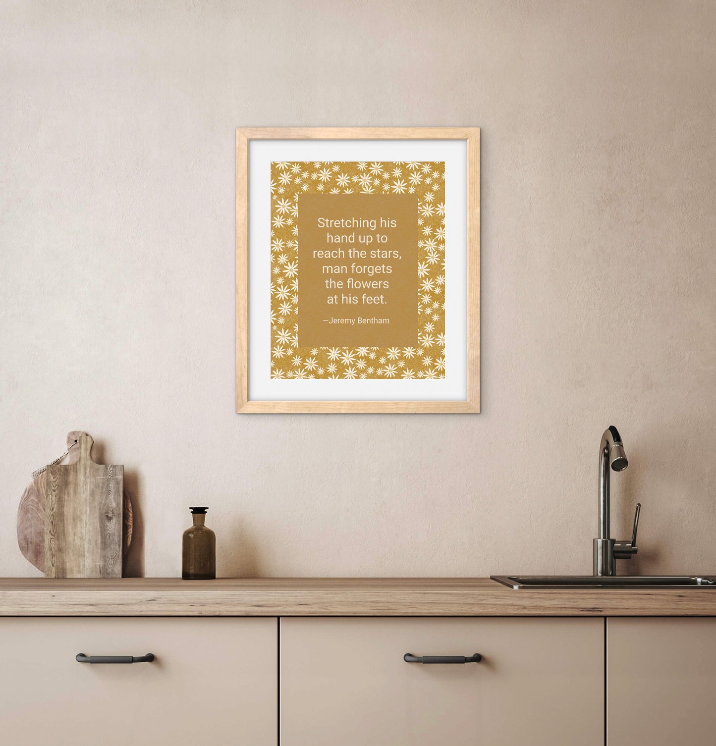 Chickweed Flower — Premium Matte Paper Wooden Framed Poster