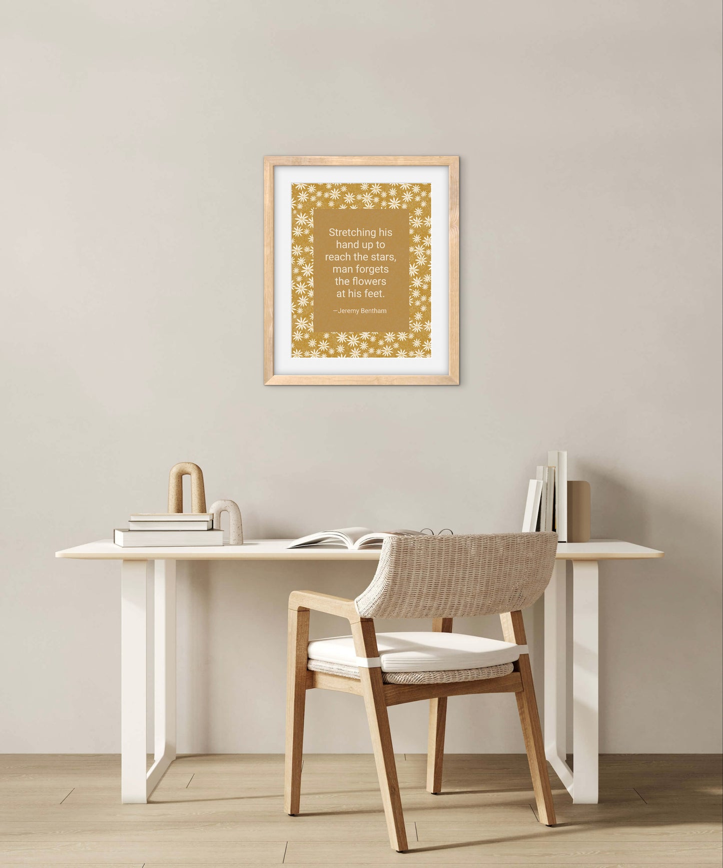 Chickweed Flower — Premium Matte Paper Wooden Framed Poster