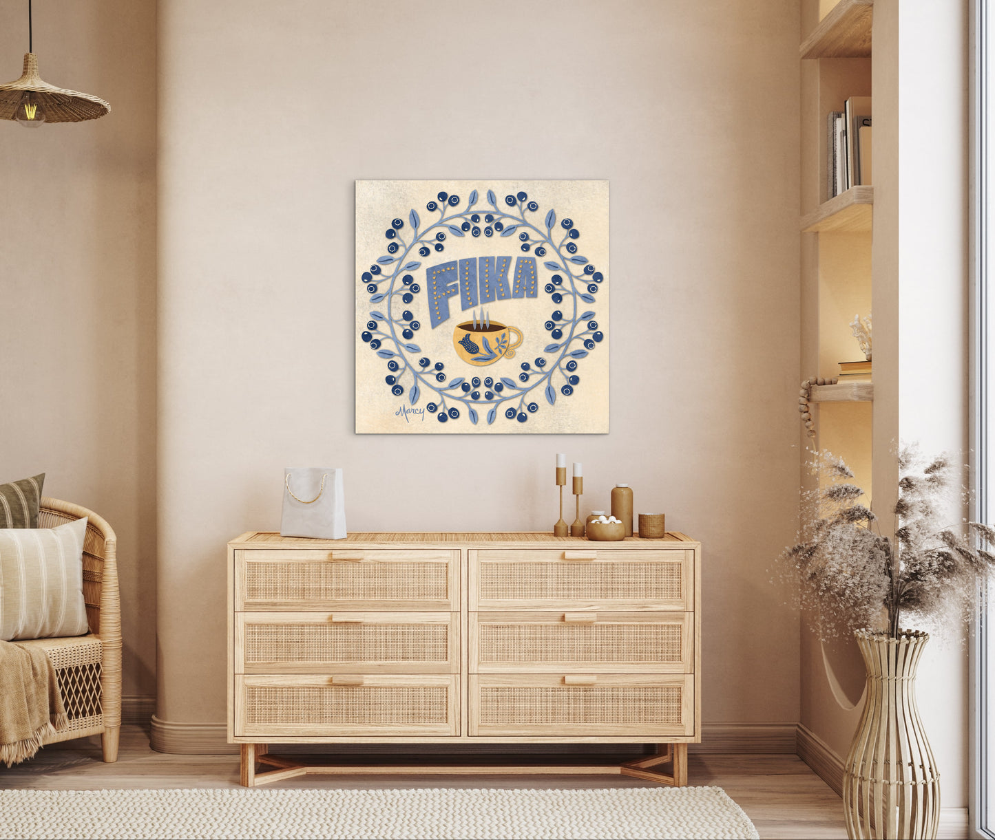 FIKA Coffee Art — Premium Matte Paper Poster