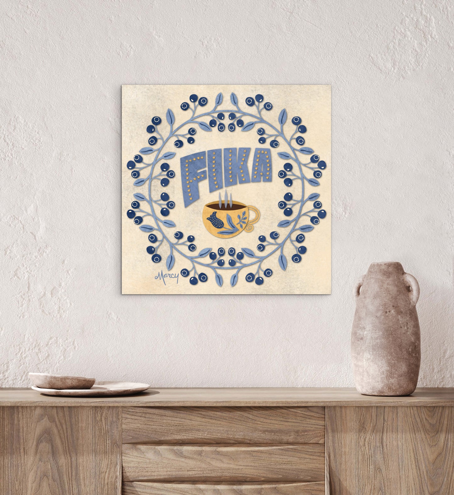 FIKA Coffee Art — Premium Matte Paper Poster