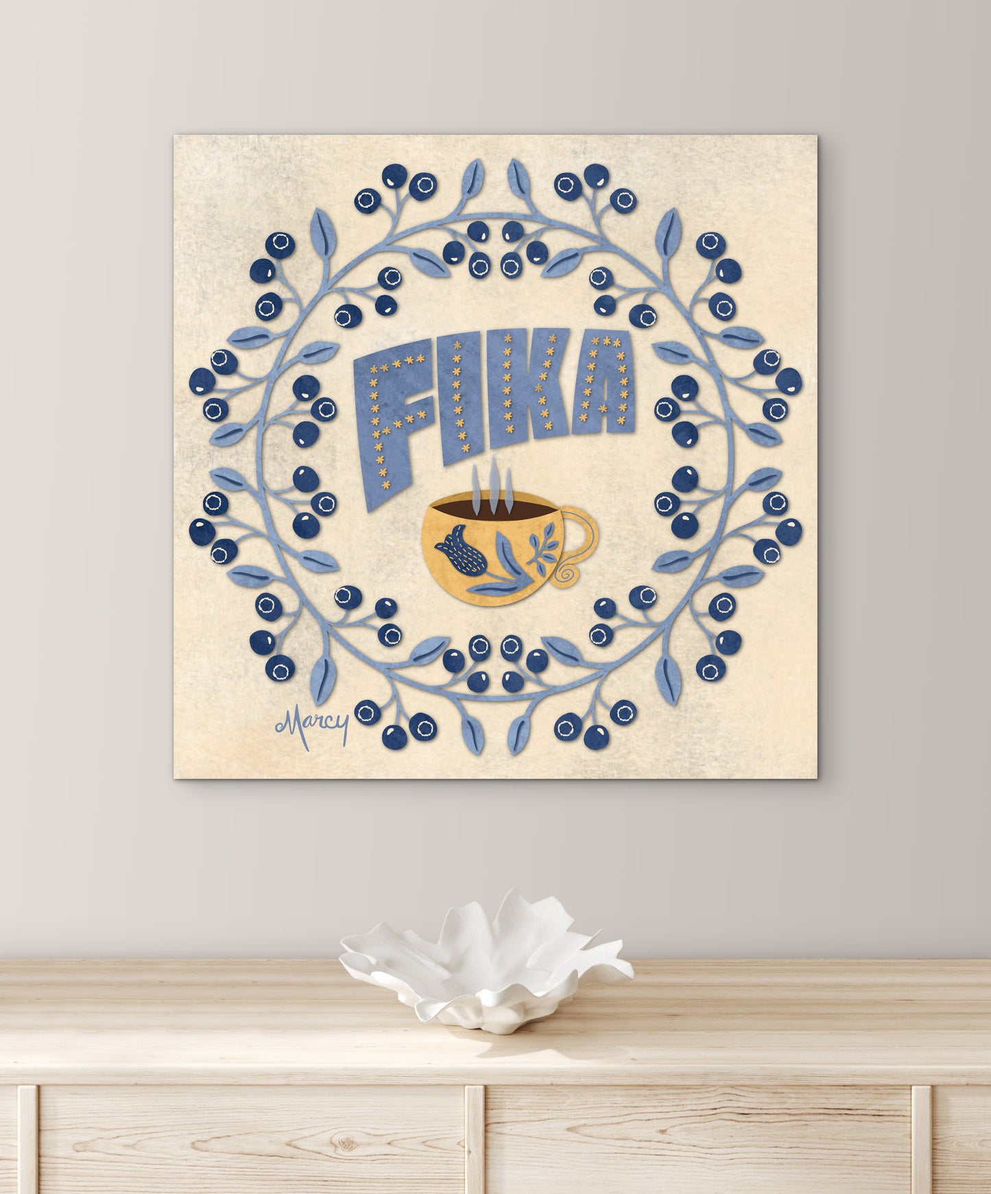 FIKA Coffee Art — Premium Matte Paper Poster