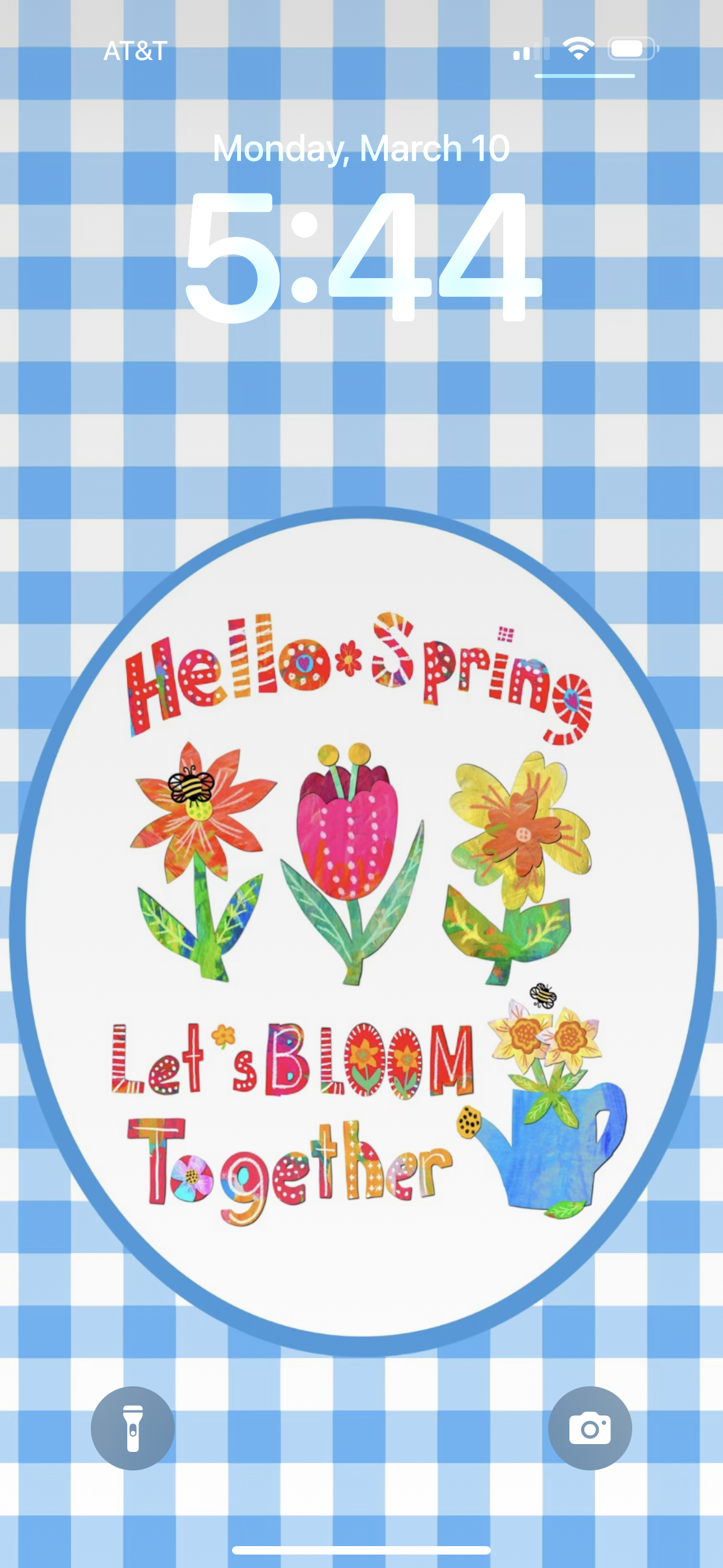 Hello Spring 8x10 Collage Illustration Phone Wallpaper Digital Download