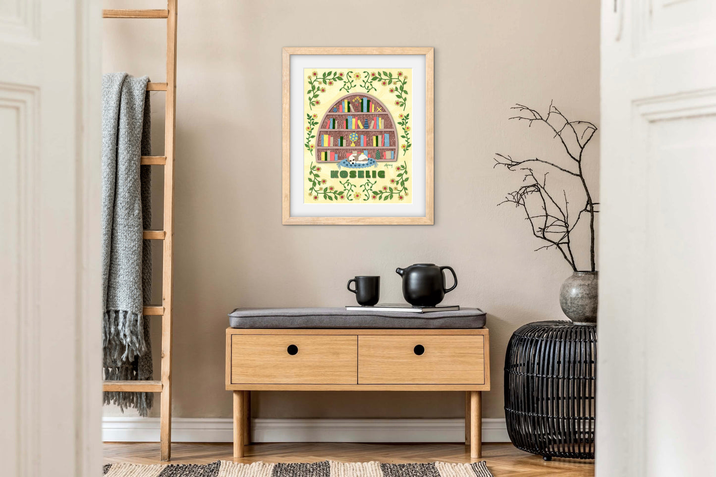 Koselig — Premium Matte Paper Wooden Framed Poster