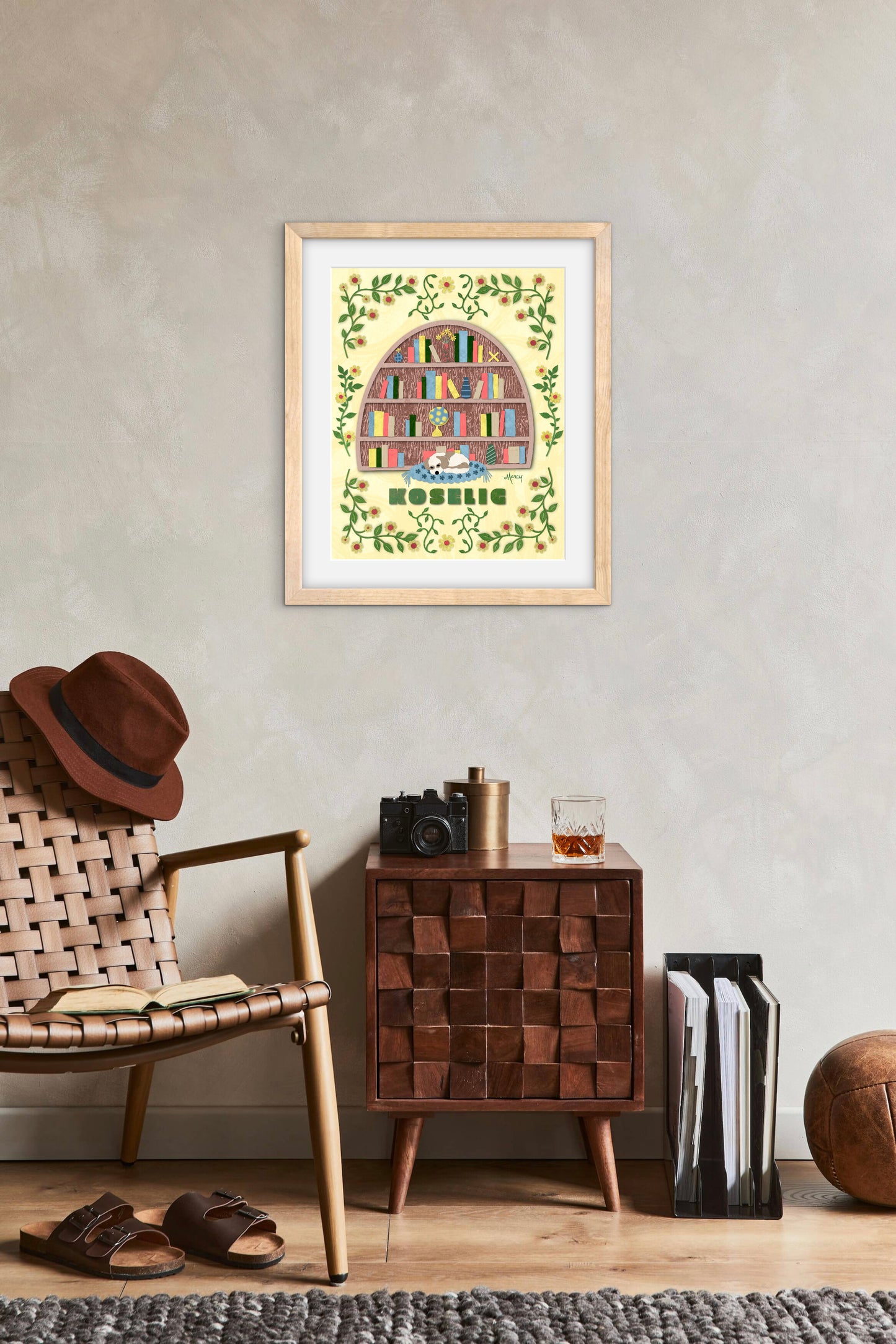 Koselig — Premium Matte Paper Wooden Framed Poster