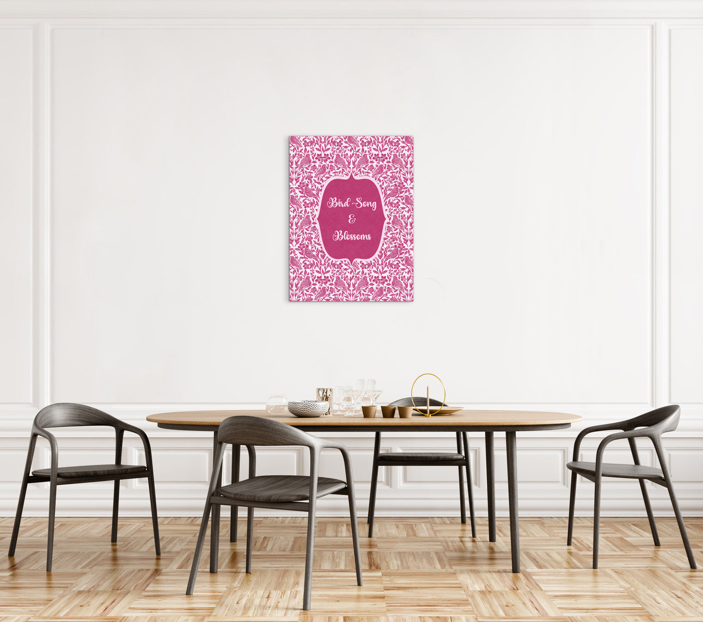Bird Song & Blossoms — Premium Matte Paper Poster