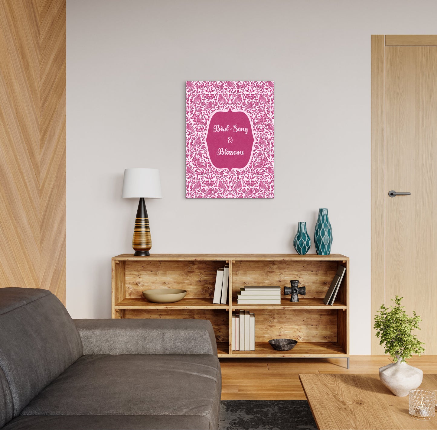 Bird Song & Blossoms — Premium Matte Paper Poster