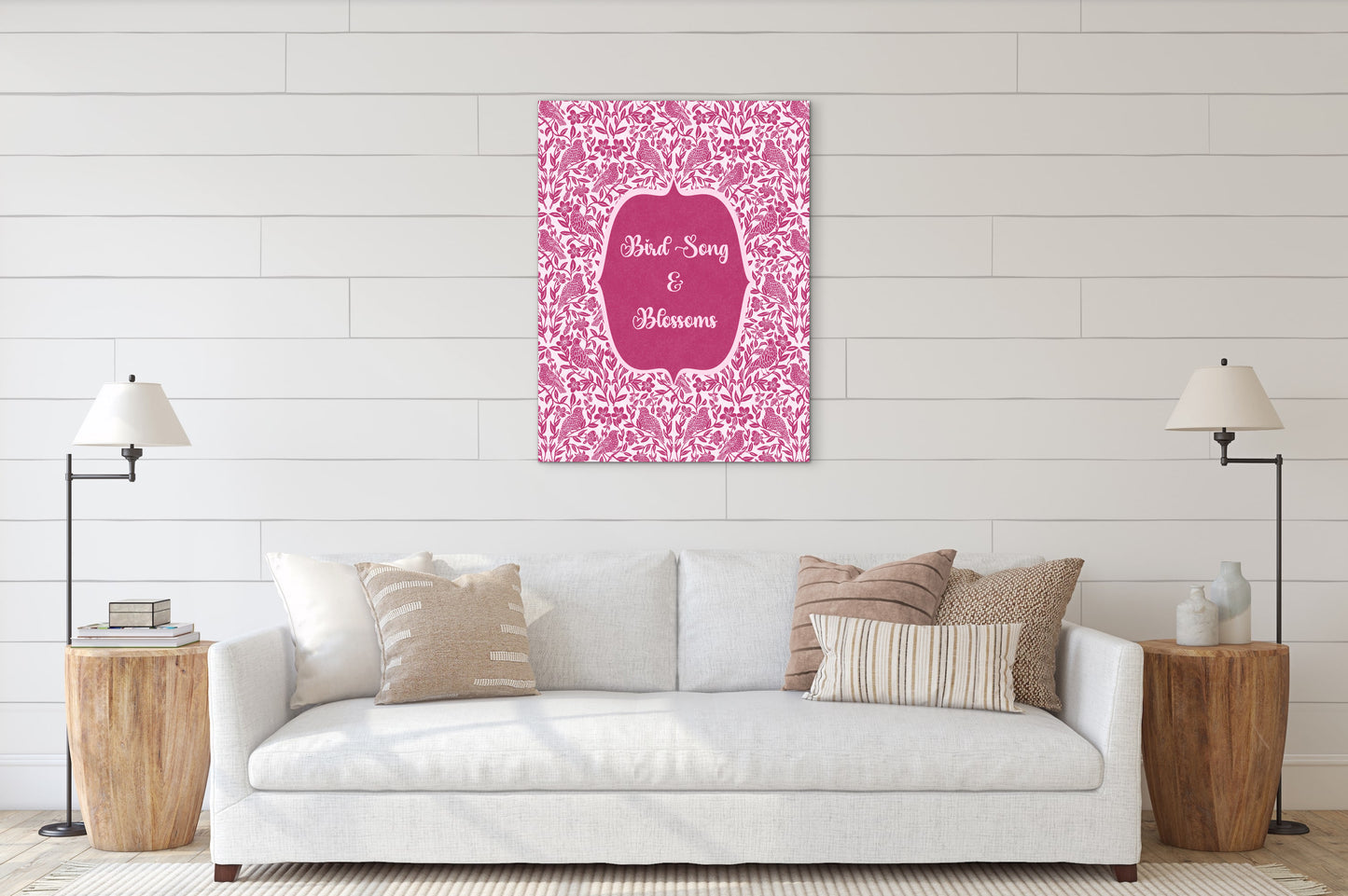 Bird Song & Blossoms — Premium Matte Paper Poster