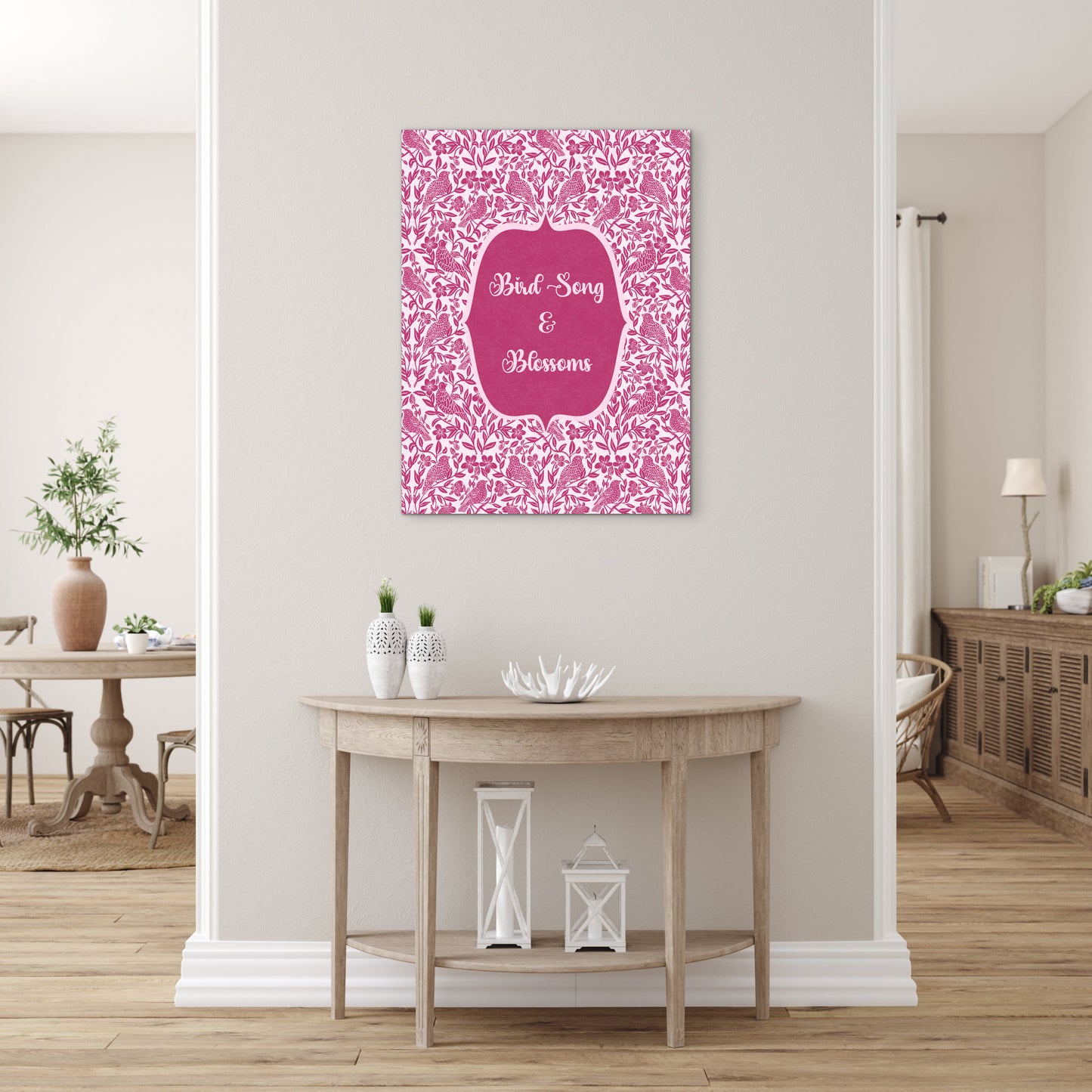 Bird Song & Blossoms — Premium Matte Paper Poster