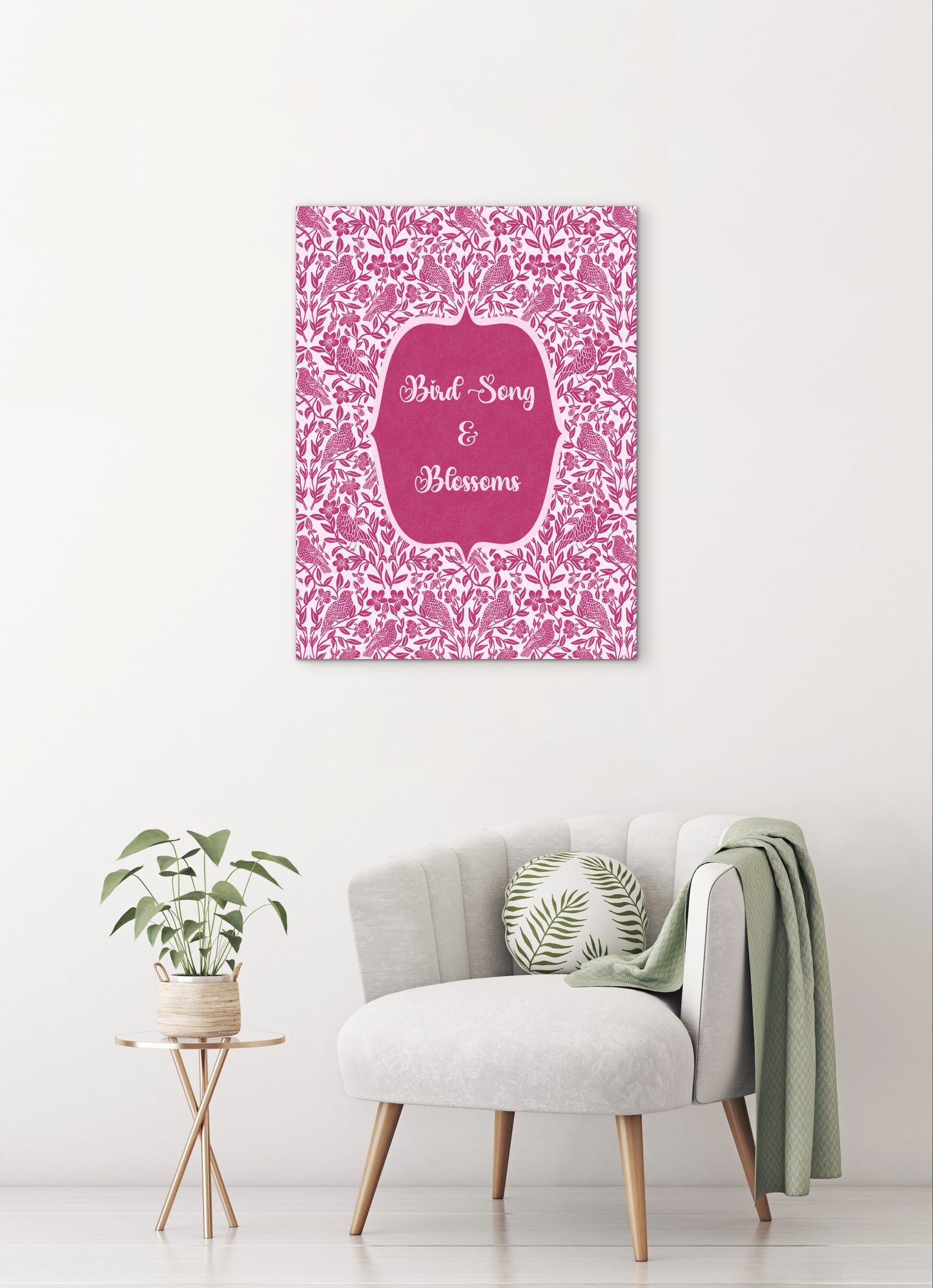 Bird Song & Blossoms — Premium Matte Paper Poster