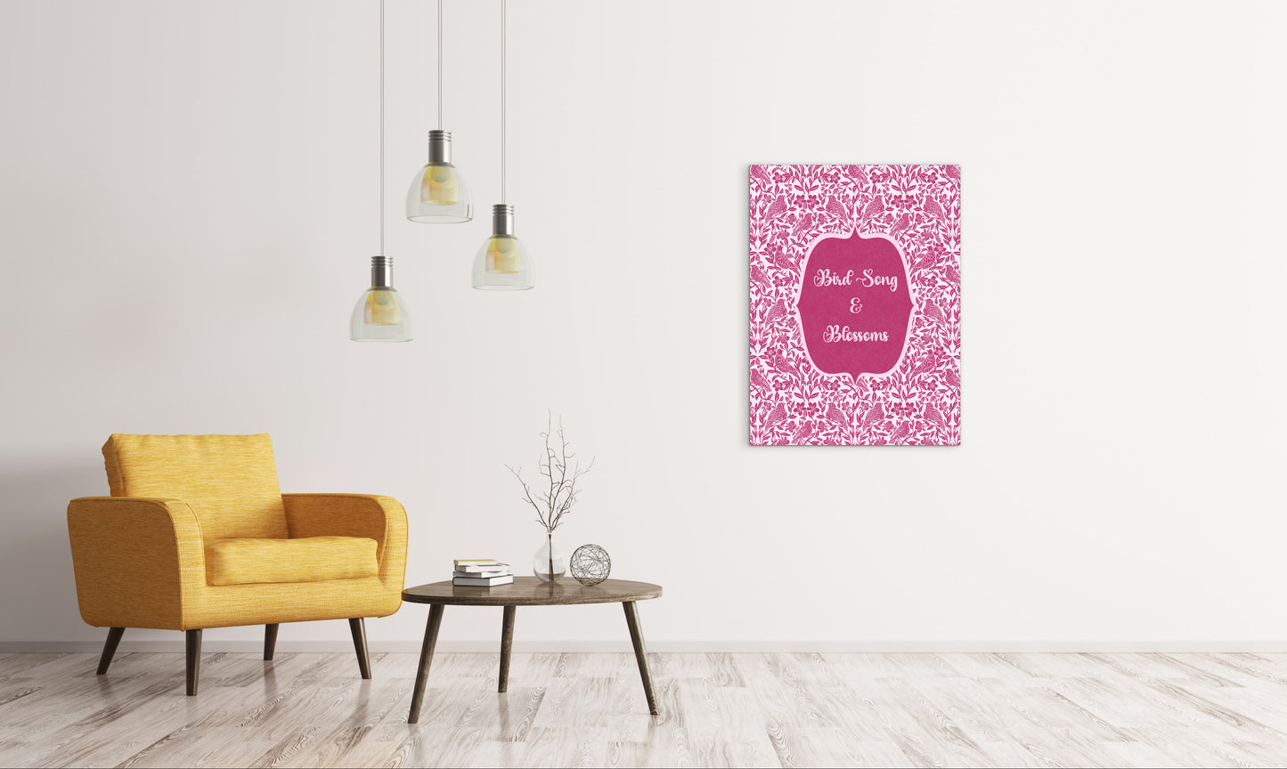 Bird Song & Blossoms — Premium Matte Paper Poster