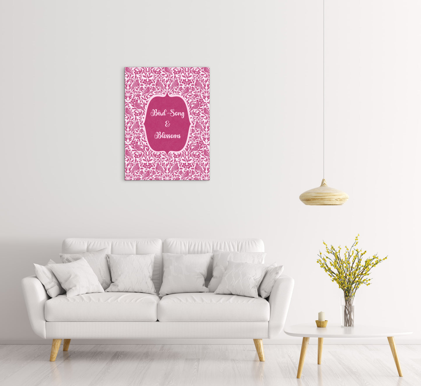 Bird Song & Blossoms — Premium Matte Paper Poster