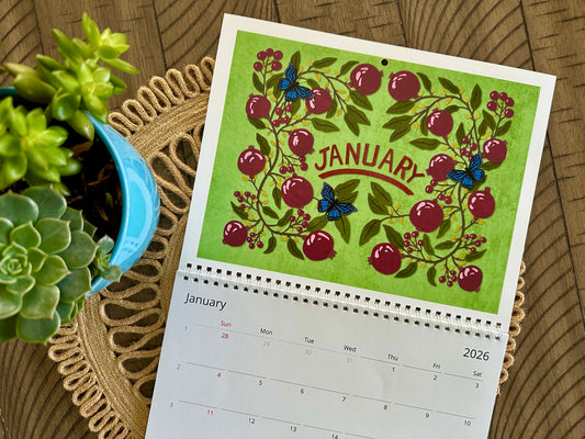 A Fruitful Year 2026 Wall Calendar