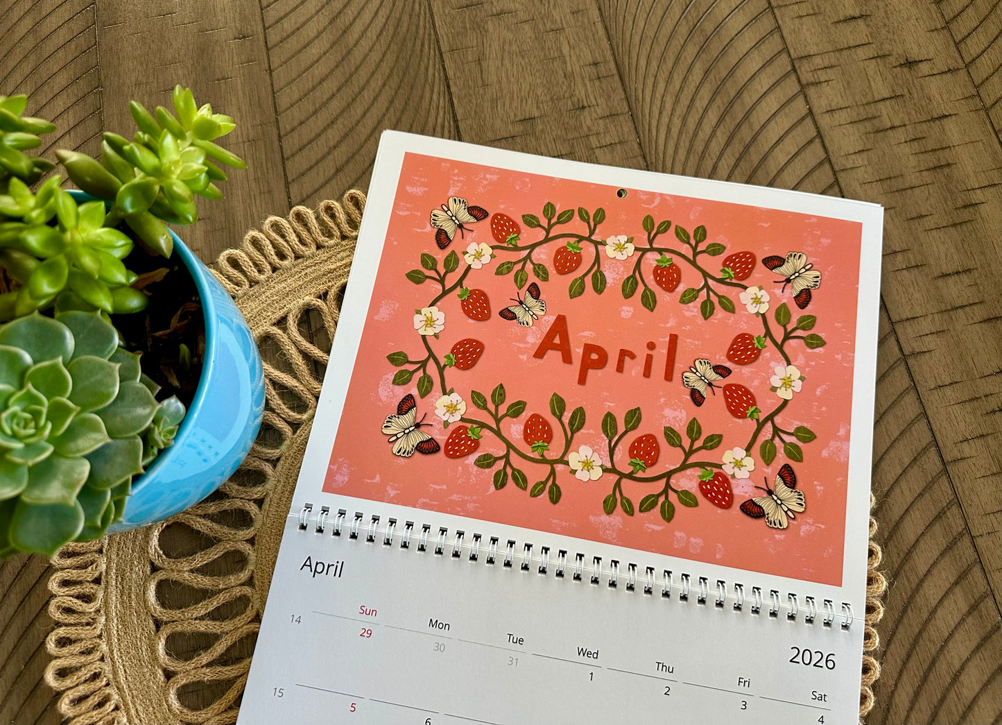 A Fruitful Year 2026 Wall Calendar