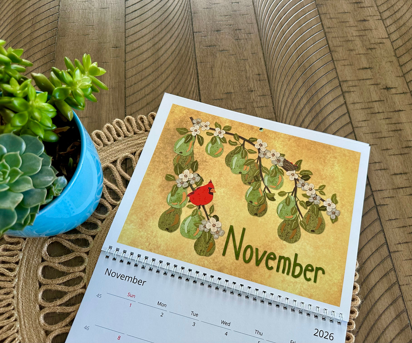 A Fruitful Year 2026 Wall Calendar