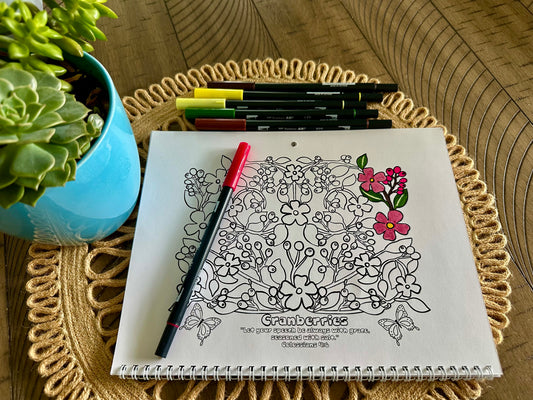 A Fruitful Year 2026 Coloring Calendar